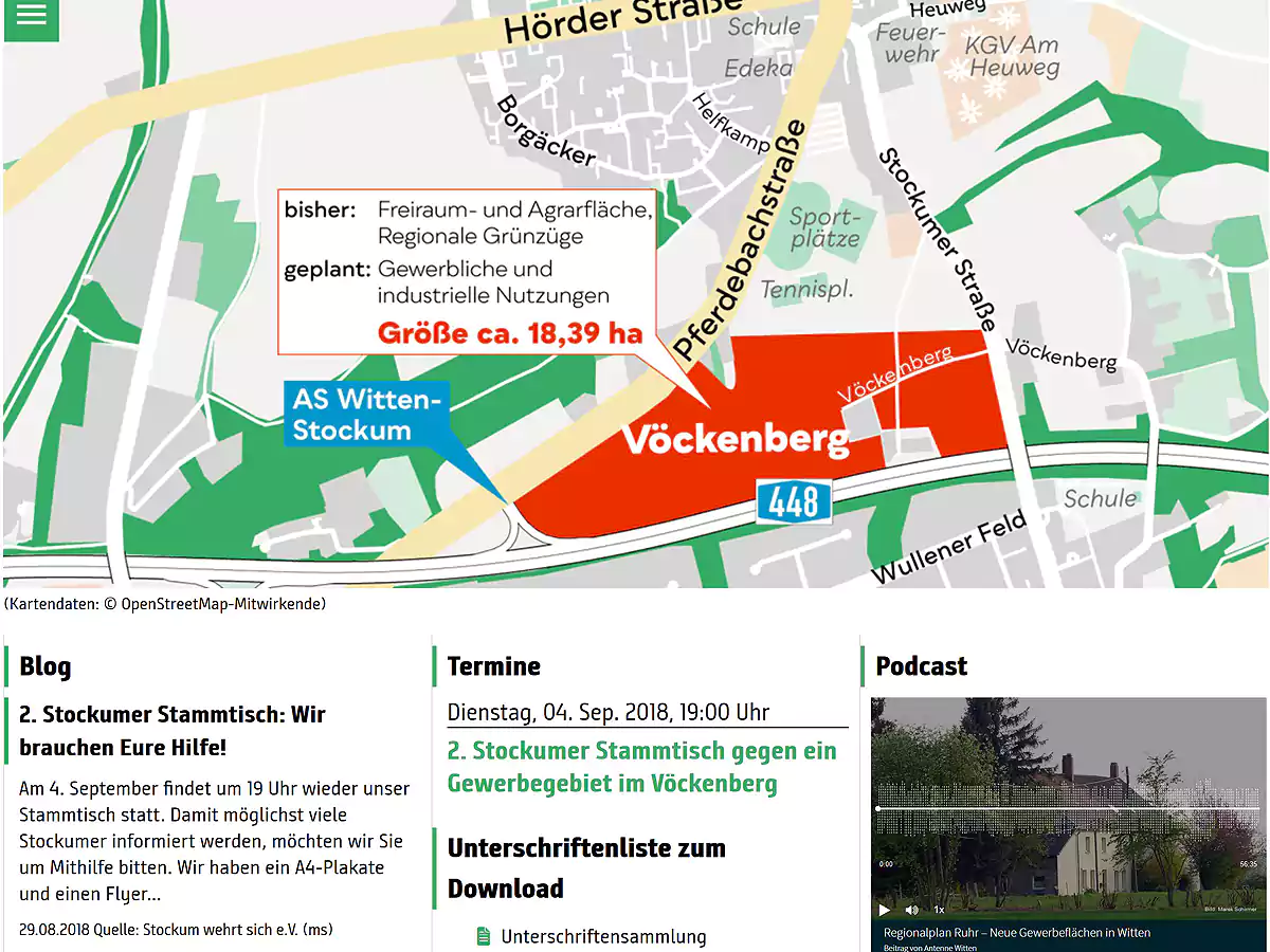 Stockum wehrt sich - 1. Homepage