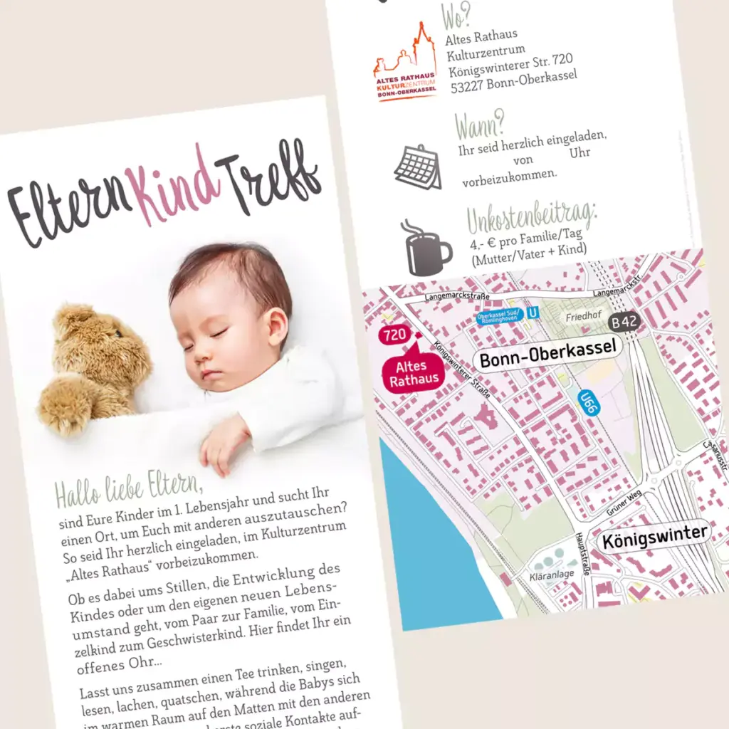 Eltern-Kind-Treff (Grafik: Marek Schirmer, Foto: DN6/Fotolia)