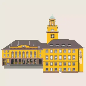 Witten Rathaus (Grafik: Marek Schirmer)