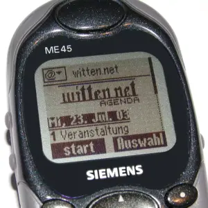 Wireless Application Protocol (WAP) wurde für Homepage für Handys genutzt. witten.net-Homepage im Jahr 2003 (Foto: Marek Schirmer)
