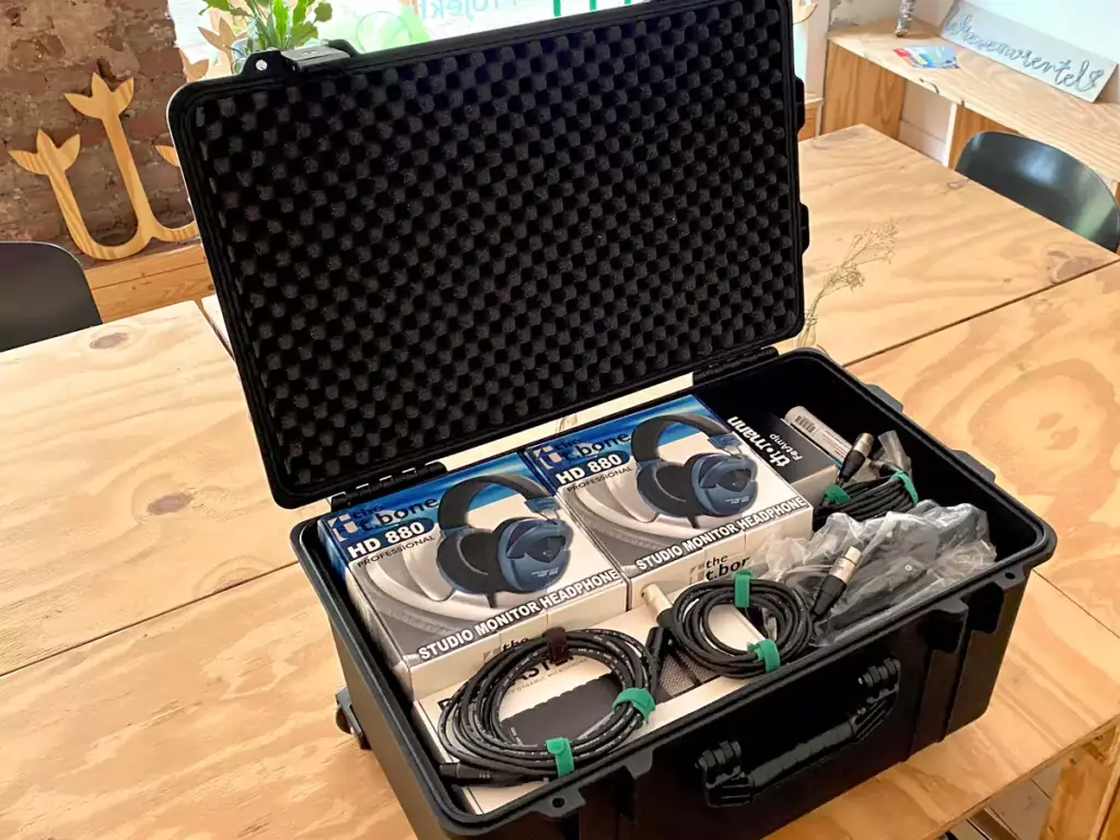 Im Koffer: Mobile Aufnahme-Technik des Wieseviertel e.V.