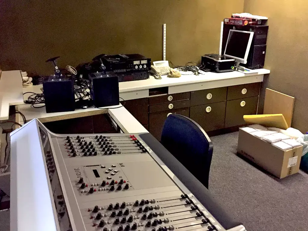 Studio-Rückbau im Januar 2016