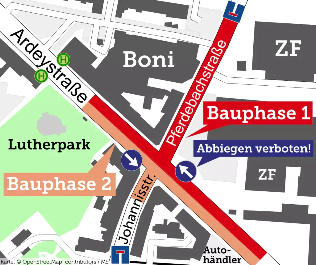 Infografik Straßensperrung